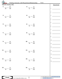 These are most useful when students are first learning proportions in 6th, 7th, and 8th grade. Finding Amounts With Proportional Relationships Worksheet Free Commoncoresheets