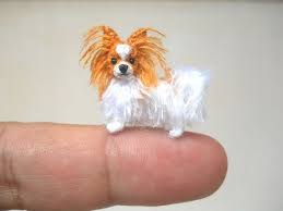 Miniature Papillon Tiny Crochet Miniature Dog Stuffed Animals Made To Order Miniature Dogs Crochet Dog Dog Stuffed Animal