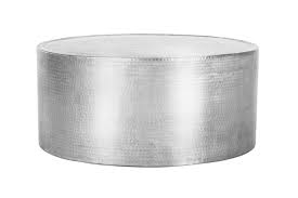 Coffee table contemporary drum design hammered aluminum half globe. Hammered Aluminium Round Coffee Table 80cmd X 36cmh The Event Mill