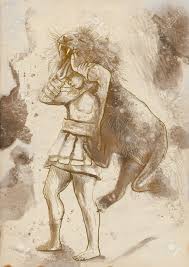 Hercules And The Nemean Lion An Hand Drawn Illustration Stock Photo Picture And Royalty Free Image Image 18815746 80% off a hand made oil painting reproduction of hercules fighting the nemean lion, one of the most. hercules and the nemean lion an hand drawn illustration