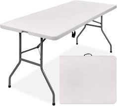 We did not find results for: Amazon Com Best Choice Products 6ft Indoor Outdoor Heavy Duty Portable Folding Plastic Dining Table W Handle Lock For Picnic Party Camping White Everything Else