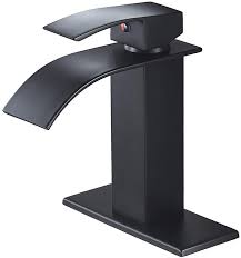 You can buy glorious and modern bathroom fountains if you have a younger taste, or, you can also go for antique pieces if you prefer the classic over the contemporary. Voton Black Bathroom Faucet Waterfall Single Handle Single Hole Bathroom Sink Faucet Washbasin Faucet With Deck Amazon Com