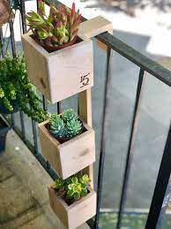 3 Tiered Balcony Planter Box Etsy Balcony Planter Boxes Balcony Planters Diy Planters