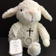 Hallmark Lullaby Lamb Plush Stuffed Christian Plays Jesus Loves Me Soft Hallmark Musical Stuffed Animals Baby Plush Toys Monkey Stuffed Animal