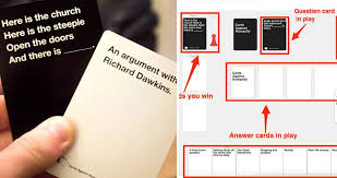 Cards against humanity is a card game often played in character over at the pretend you're xyzzy site. There S Now A Free Version Of Cards Against Humanity That You Can Play With Friends Online