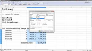Ein qr code generator ist eine software, mit der daten (z.b. Einfache Rechnung Erstellen Mwst Mit Excel Oder Open Office Calc Youtube