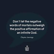 Claytonjennings1 What People Say About You Is An Opinion What God Says Is Truth Don T Let The Negativ You Are Enough Quote True Words Inspirational Quotes