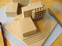 The great thing about modelling in card is that there is no messy painting so you can start to build the model straightaway. Basic Architectural Models In Kraft Board Davidneat