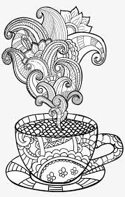 Coloring for girls and boys. View Larger Image Coffee Cup Coloring Page Adult Coloring Page Coffee Cup Transparent Png 3458x5295 Free Download On Nicepng