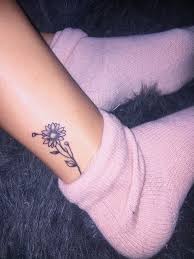 Sunflower Ankle Tattoo Tattoos For Women Flowers Sunflower Tattoos Tattoos