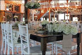 Our Farm Tables And White Chiavari Chairs Matched For A Private Barn Wedding Reception Near Madison Farm Table Barn Wedding Reception Wedding Cocktail Tables
