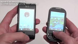 LG GT540 Optimus vs. Samsung I5500 ...
