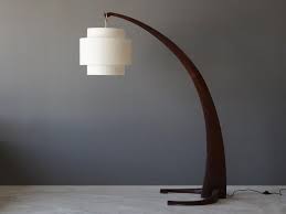 Shop for the best curved floor lamps at lumens.com. Large Modernist Curved Floor Lamp Walnut Brass Fabric Italy 1940s At 1stdibs