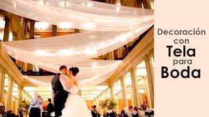 Te ofrecemos el servicio de decoracion con tela para salones y carpas, ademas de la renta de salas lounge, periqueras lounge, karaoke, audio e iluminación. Decoracion Con Tela Para Boda Youtube