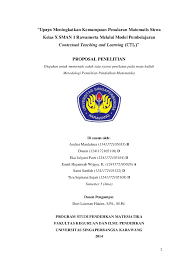 Proposal penelitian biologi pengaruh msg (monosodium glutamat) terhadap pertumbuhan tanaman jagung kelompok 3 : Proposal Penelitian Tira Septiana Sejati Academia Edu