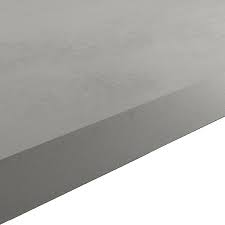 Grey kitchen ideas and designs. Goodhome 38mm Kala Matt Grey Concrete Effect Laminate Particle Board Square Edge Kitchen Worktop L 3000mm Tradepoint