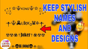 If you have the best name for your free fire game, then other players respect you and if you have a unique name for your game then the player wants to know about you in this post, you can read our all free fire name and you can grab these name. Keep Stylish Names With Designs Freefire Pro Level Noob Freefire Garena Youtube