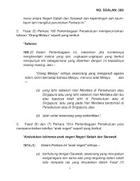 Perkara 160 (2) dalam perlembagaan persekutuan mentakrifkan melayu sebagai i. P14p2m1 Soalan Bukanlisan 369 Pdf Parliamentary Documents