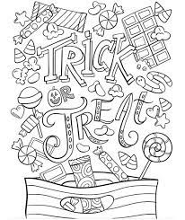 Exercising patience is thoroughness and tenacity of children in producing something. Trick Or Treat Free Halloween Coloring Pages Halloween Coloring Sheets Halloween Coloring Book
