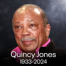 REST IN PEACE: Quincy Jones, a music mogul whose career in the industry  spanned over seven decades, died Sunday night at 91 years old, his  publicist Arnold Robinson confirmed.  https://www.fox10phoenix.com/news/quincy-jones-dies-producer-composer-91 ·  FOX