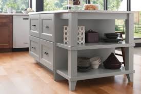 2019 yılında 2019 için island shelf, ev ve bahçe, saklama tutgaçları ve raflar, ayakkabı rafları ve organizatörleri, raflar ve tutucular ve daha fazlası! Kitchen Island With Drawers Open End Shelf Unit And Decorative Legs Medallion At Menards Cabinets