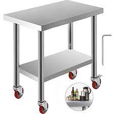 A dining table on wheels, especially if you're lucky enough to have an indoor/outdoor situation. Commercial 18 X30 Stainless Steel Work Prep Table With 4 Wheels Kitchen Table Table Table Stainlesstable Kitchen Aliexpress