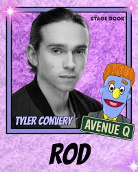 🎭 Cast Announcement! 🎭 We're thrilled that the incredibly talented Tyler  Convery will be playing the adorable Rod in Avenue Q! 🤩 Join us from  October 8th-11th for a night of laughs,