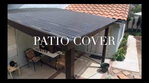 Patio Cover Youtube Covered Patio Patio Diy Patio