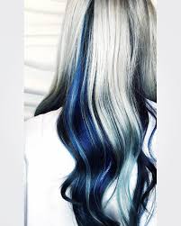 Sterling Silver And Majestic Blue Done Silverhair Pulpriothair Bluehair Blonde Brighthair Vibrants Bright Blue Hair Blonde And Blue Hair Hair Color Blue