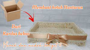Membuat kotak hantaran pernikahan sendiri, cara menghias kotak hantaran ini menggunakan assalamualaikum wr.wb. Membuat Kotak Hantaran Dari Kardus Youtube