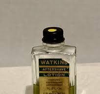 Vintage Watkins Aftershave Lotion Clear Glass Bottle with ...