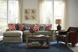 Fabric Couch Leather Chair Area Rug Belfort Furniture Furniture Living Room Leather