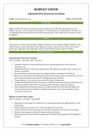 Instructions for how to download this job description template. Administrative Secretary Resume Samples Qwikresume