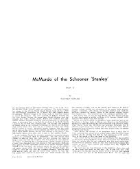 McMurdo of the Schooner 'Stanley'