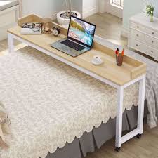 The Universal Wheels With Locks Makes It Very Easy To Push Away On Bed To Make Comfortable Distance Enjoy A Movie Or Reading W In 2020 Bed Desk Overbed Table Furniture