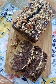 Panque De Platano Integral Vegano Marmoleado Receta Postres Saludables Chocolate Vegano Reposteria Vegana