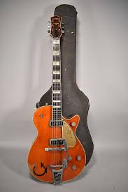 1956 Gretsch 6121 Chet Atkins Orange Finish Original Vintage Guitar W Ohsc Imperial Vintage Guitars Reverb In 2020 Gretsch Chet Atkins Vintage Electric Guitars
