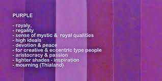 Purple symbolizes royalty, nobility and imperialism. Spiritual Meaning Of Colors In Captured Wishes Gift Vessels Color Meanings Purple Color Meaning Color Psychology