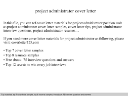 Wow your future employer with this simple cover letter example format. Project Administrator Cover Letter