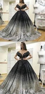 Black And Silver Gown Dress Off Shoulder Gradient Black Silver Sequin Long Prom Dresses Pd0858 Prom Dresses Long Sequin Prom Dresses Beauty Dress