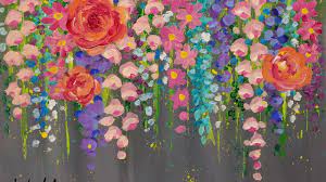 The only setbacks are the oil surface which you need to apply gesso. Paint Cotton Swab Flowers With Acrylics Easy Step By Step Live Painting Tutorial For Beginners Youtube