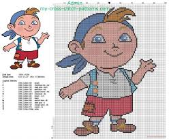Cubby From Disney Jake And The Never Land Pirates Free Cross Stitch Pattern Free Cross Stitch Pat Disney Cross Stitch Patterns Cross Stitch Free Cross Stitch