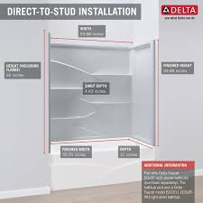 Now its time for installation of your new bathtub! 60 X 32 Bathtub Wall Set B66311 6032 Wh Delta Faucet