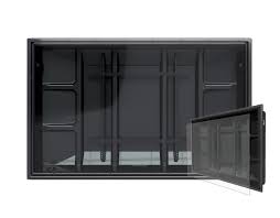 Measuring in at a mere 49.0625h x 29.5w x 23.625d, this unit is compact, but the mount can hold a 50â€? The Ultimate Indoor Outdoor Tv Enclosure Display Protectionprotective Enclosures Company Pec Is The Leading Us Manufacturer Of Secure Weatherproof Tv And Display Enclosures And Cabinets