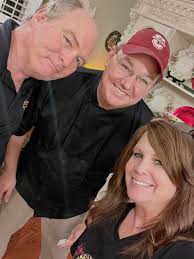 Chef Jimmy had a great time at this cooking demonstration party for 7  couples last night! The menu included brie stuff mushrooms and hanger  steak. Let us know if you and your