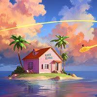 Artstation Dragon Ball Kame House 3d Daniel Sg In 2020 Dragon Ball Painting Anime Dragon Ball Super Dragon Ball Wallpapers