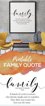 Funny Family Definition Print Printable Quote Gift Dictionary Wall Art Poster Affiche Word Defini In 2020 Poster Wall Art Definition Prints Family Humor