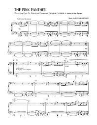 The Pink Panther Piano Sheet Music Piano Sheet Music Free Piano Sheet Music Piano Sheet