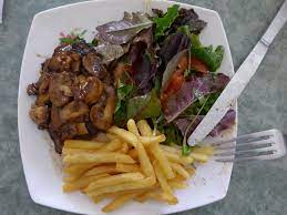 Foie De Bœuf Sauce Champignon Steak Hati Sapi Saus Jamur Food Beef Steak