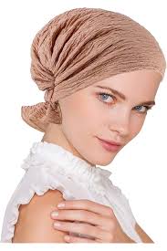 Abbey Cap Womens Chemo Hat Beanie Scarf Turban Headwear for Cancer Cotton  Light Denim at Amazon Women's Clothing store